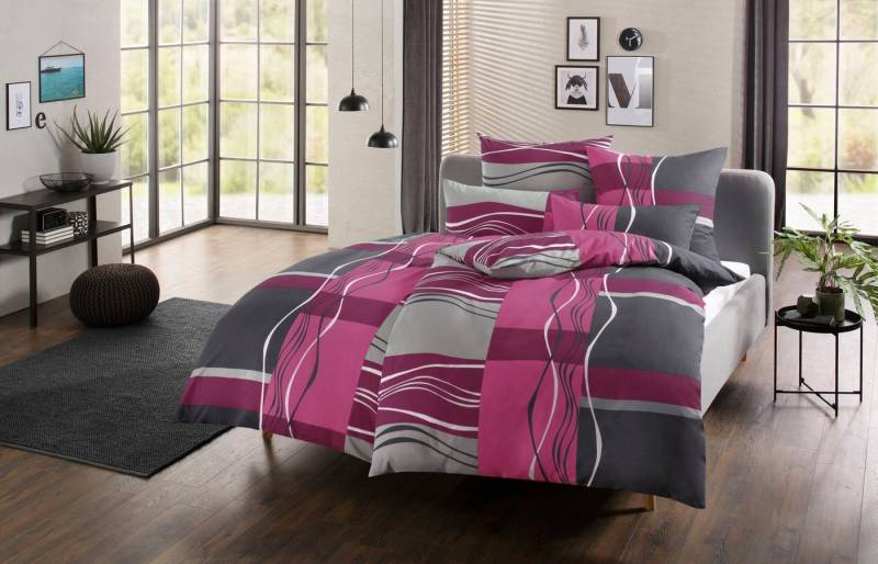 my home Bettwäsche Kelian, Linon, 2 teilig, in verschiedenen Qualitäten, gemusterte Bettwäsche my home Bettwäsche Kelian, Linon, 2 teilig, in verschiedenen Qualitäten, gemusterte Bettwäsche von my home