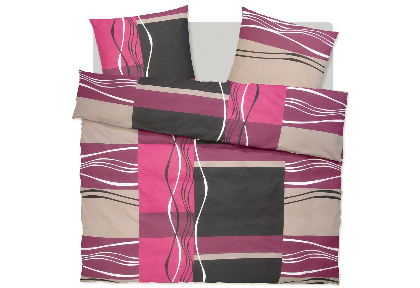 my home Bettwäsche Kelian, Linon, 3 teilig, in verschiedenen Qualitäten, gemusterte Bettwäsche my home Bettwäsche Kelian, Linon, 3 teilig, in verschiedenen Qualitäten, gemusterte Bettwäsche von my home