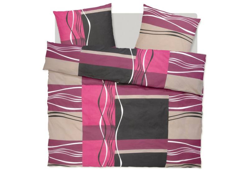 my home Bettwäsche Kelian, Linon, 3 teilig, in verschiedenen Qualitäten, gemusterte Bettwäsche my home Bettwäsche Kelian, Linon, 3 teilig, in verschiedenen Qualitäten, gemusterte Bettwäsche von my home