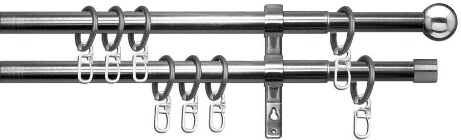 OTTO home Gardinenstange Bari, Ø 16 mm, 2-läufig, ausziehbar, mit Bohren, verschraubt, Stahl, stufenlos verstellbare Teleskopstange OTTO home Gardinenstange Bari, Ø 16 mm, 2-läufig, ausziehbar, mit Bohren, verschraubt, Stahl, stufenlos verstellbare Teleskopstange von OTTO home