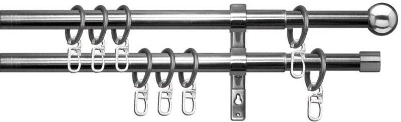 OTTO home Gardinenstange Bari, Ø 16 mm, 2-läufig, ausziehbar, mit Bohren, verschraubt, Stahl, stufenlos verstellbare Teleskopstange OTTO home Gardinenstange Bari, Ø 16 mm, 2-läufig, ausziehbar, mit Bohren, verschraubt, Stahl, stufenlos verstellbare Teleskopstange von OTTO home