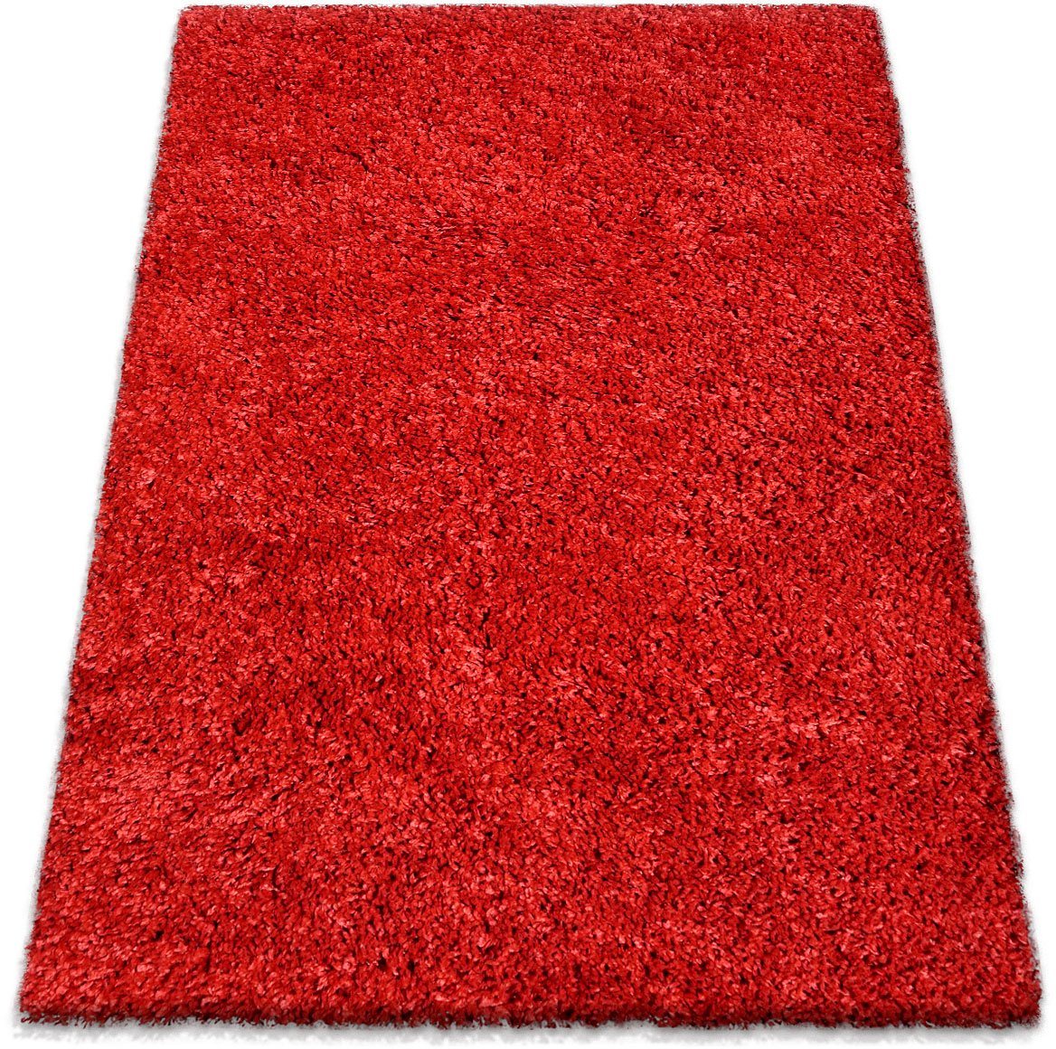 Hochflor-Teppich Jara, my home, rechteckig, Höhe: 30 mm, Shaggy, Uni Farben, weiche Qualität, Wohnzimmer von my home