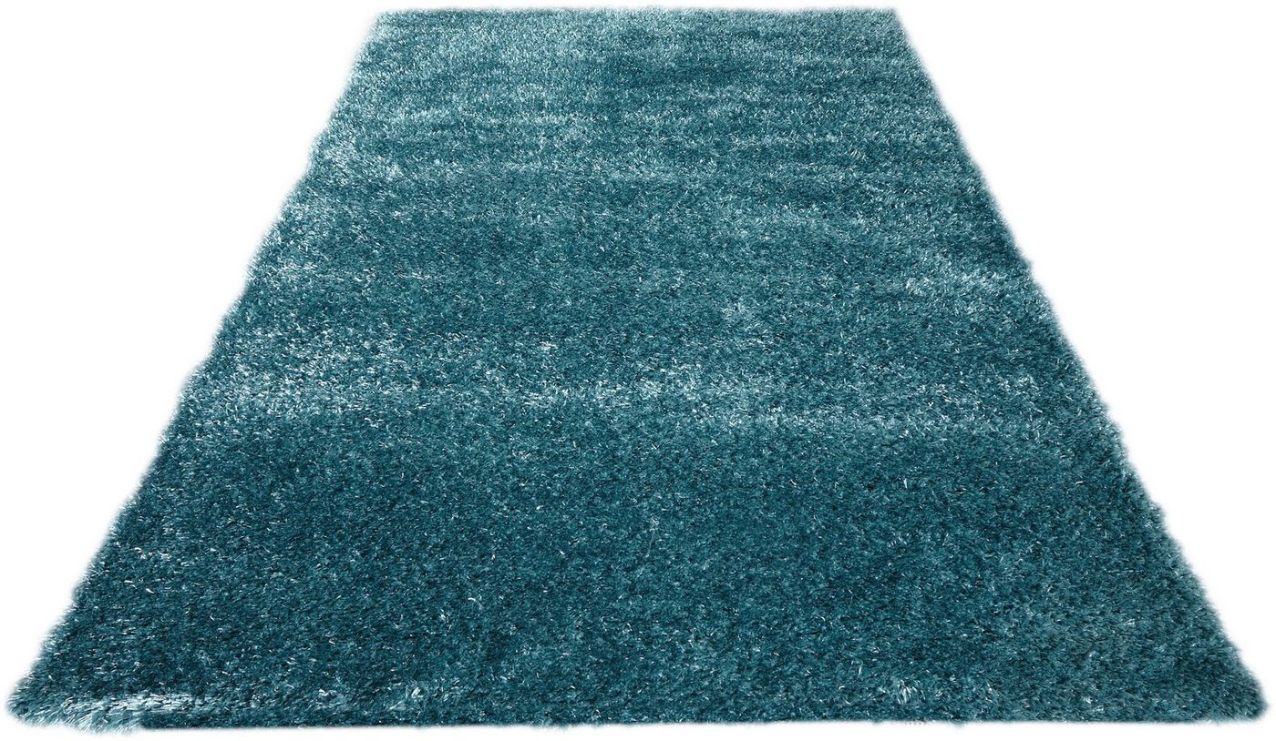 Hochflor-Teppich Senara, my home, rechteckig, Höhe: 50 mm, weich, einfarbig, idealer Teppich für Wohnzimmer, Schlafzimmer von my home