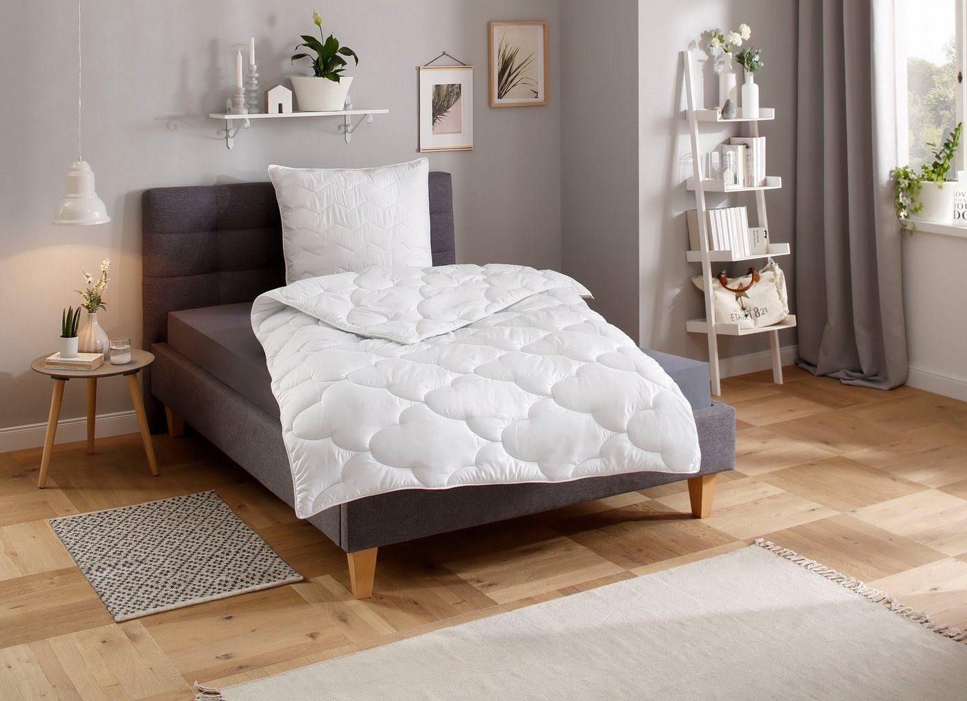 my home Microfaserbettdecke Mondschein, Bettdecke 135x200 cm, 155x220 cm, 200x200 cm, Füllung: Polyester, Bezug: Polyester oder antibakteriellen Microfaser, Bettdecken, Sommer, Winter, allergiker geeignet (Hausstauballergiker) my home Microfaserbettdecke Mondschein, Bettdecke 135x200 cm, 155x220 cm, 200x200 cm, Füllung: Polyester, Bezug: Polyester oder antibakteriellen Microfaser, Bettdecken, Sommer, Winter, allergiker geeignet (Hausstauballergiker) von my home