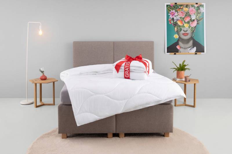 Microfaserbettdecke, Caelan, kaufe eine Decke - erhalte die 2. Decke gratis!, my home, Füllung: 100% Polyester, Bezug: 100% Polyester, Bettdecke 135x200 cm, 155x220 cm und weitere Größen, Sommer, Winter von my home