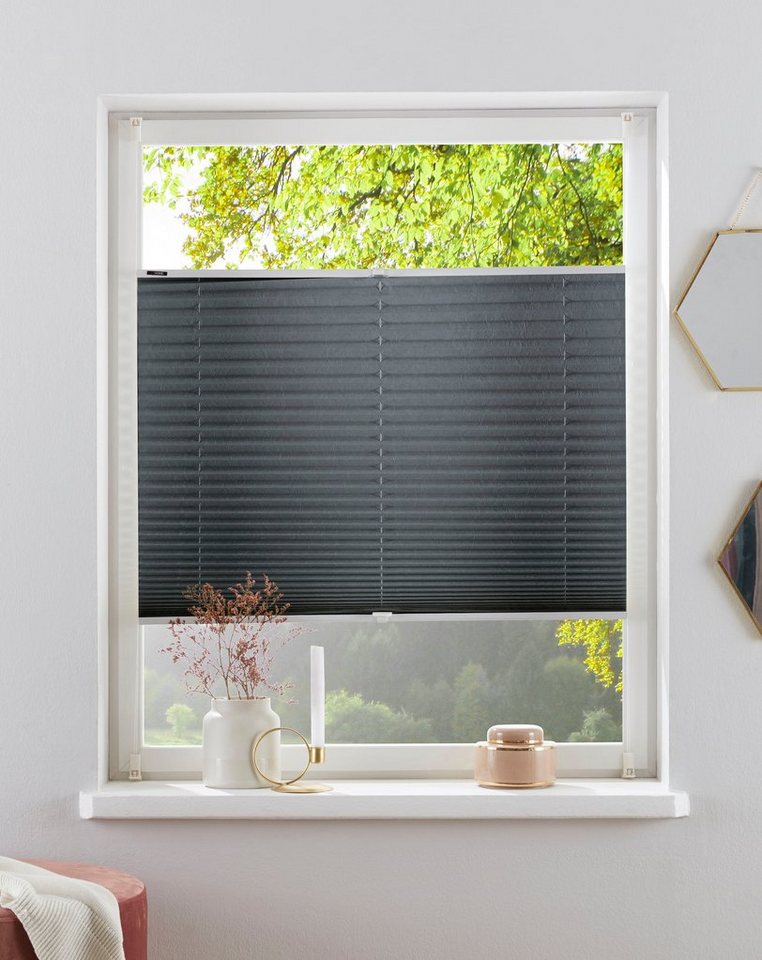 OTTO home Plissee DAHRA - in Crush-Optik, Lichtschutz, ohne Bohren, verspannt, Klemmfix, Fixmaß, Bestseller mit über 5500 4,5-Sterne-Bewertungen, Klemmträger OTTO home Plissee DAHRA - in Crush-Optik, Lichtschutz, ohne Bohren, verspannt, Klemmfix, Fixmaß, Bestseller mit über 5500 4,5-Sterne-Bewertungen, Klemmträger von OTTO home