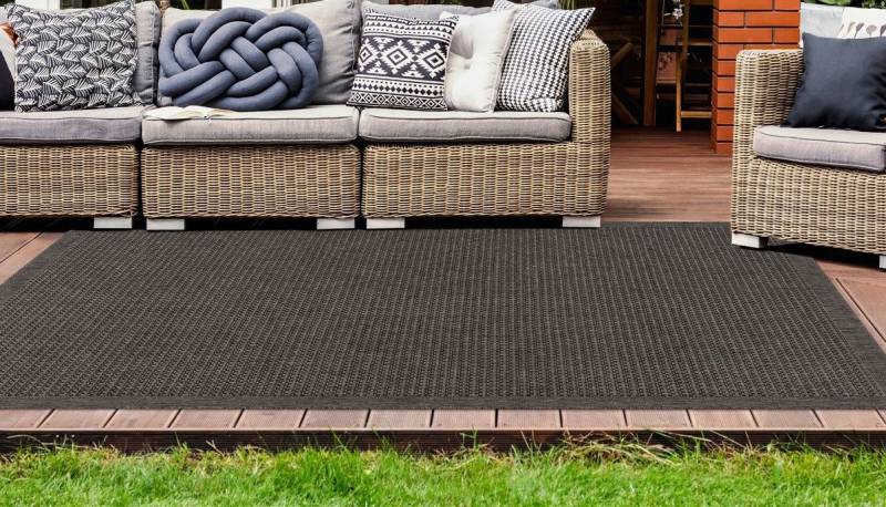 my home Teppich Gero, rechteckig, Höhe: 5 mm, In- und Outdoor geeignet, Wohnzimmer von my home