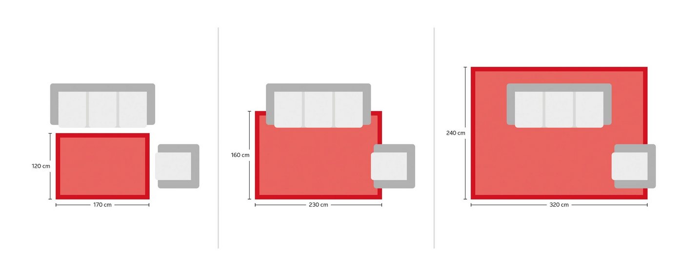 Teppich Maxim, my home, rechteckig, Höhe: 13 mm, Hoch-Tief-Effekt, Kurzflor, 3D-Design von my home