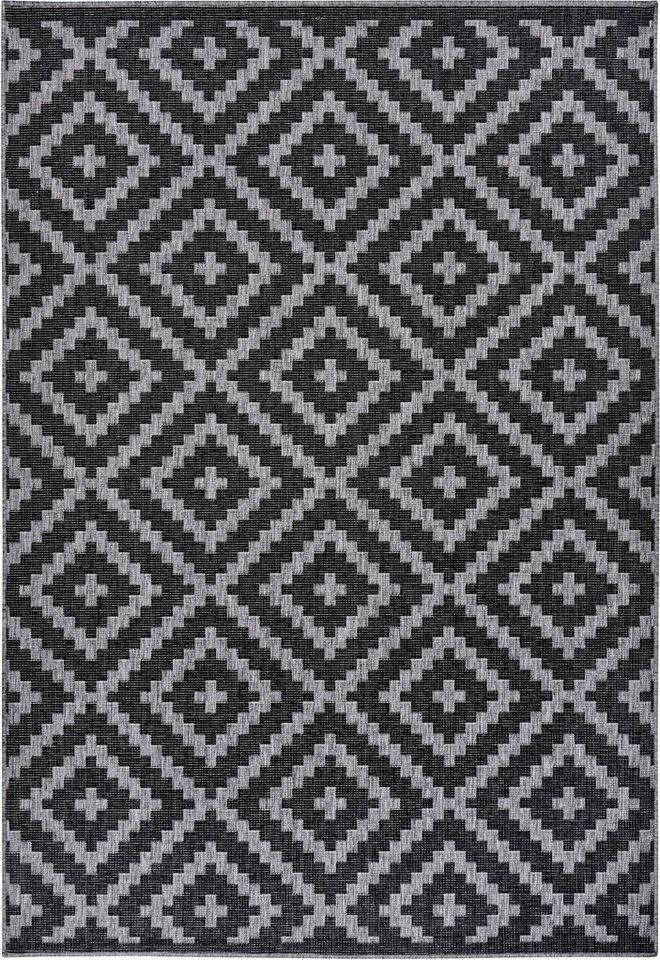 Teppich Ronda Wendeteppich, my home, rechteckig, Höhe: 5 mm, Sisal-Optik, Flachgewebe, In- und Outdoor, geometrisches Boho Design von my home