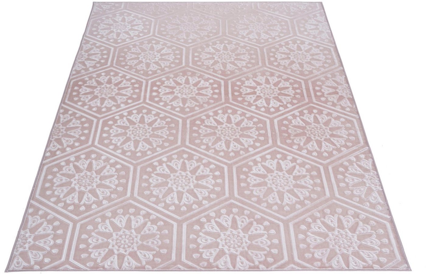 Teppich Stina, my home, rechteckig, Höhe: 7 mm, Hoch-Tief-Effekt, mit Muster, Teppiche von my home