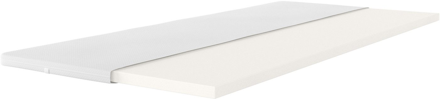 my home, Topper Queens für Matratzen & Boxspringbetten in 90x200 und weiteren Größen, 5 cm hoch, Viscoschaum, Visco-Topper mit feuchtigkeitsregulierendem TENCEL™ Lyocell-Bezug von my home