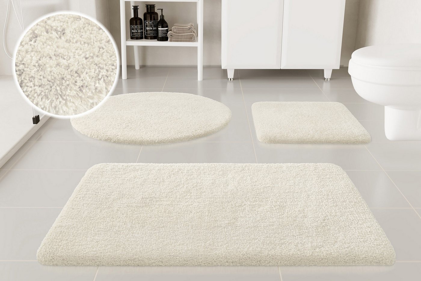 OTTO home Badematte Kaarin, Höhe 30 mm, rutschhemmend beschichtet, schnell trocknend, Polyester, rechteckig, Badteppich, getuftet, flauschig, hochflor, große Farbauswahl OTTO home Badematte Kaarin, Höhe 30 mm, rutschhemmend beschichtet, schnell trocknend, Polyester, rechteckig, Badteppich, getuftet, flauschig, hochflor, große Farbauswahl von OTTO home