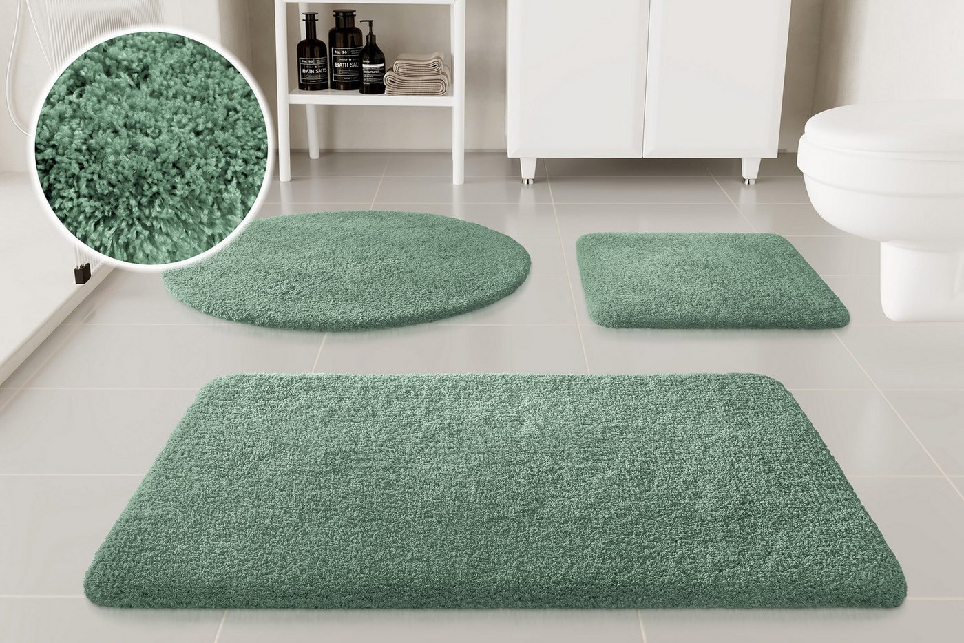 OTTO home Badematte Kaarin, Höhe 30 mm, rutschhemmend beschichtet, schnell trocknend, Polyester, rechteckig, Badteppich, getuftet, flauschig, hochflor, große Farbauswahl OTTO home Badematte Kaarin, Höhe 30 mm, rutschhemmend beschichtet, schnell trocknend, Polyester, rechteckig, Badteppich, getuftet, flauschig, hochflor, große Farbauswahl von OTTO home
