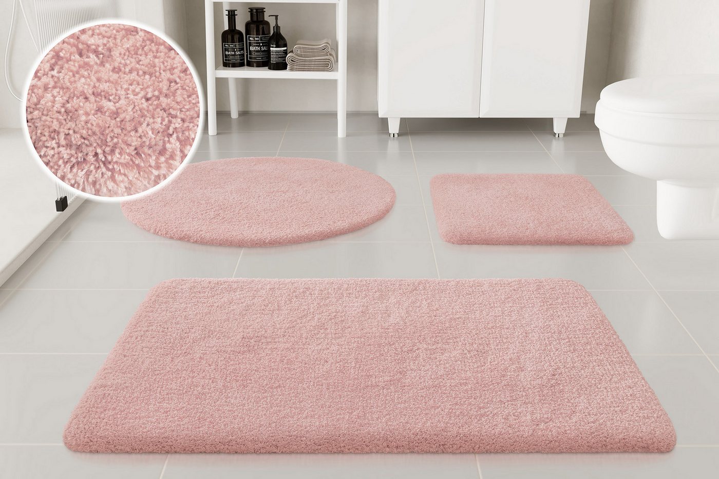 OTTO home Badematte Kaarin, Höhe 30 mm, rutschhemmend beschichtet, schnell trocknend, Polyester, rechteckig, Badteppich, getuftet, flauschig, hochflor, große Farbauswahl OTTO home Badematte Kaarin, Höhe 30 mm, rutschhemmend beschichtet, schnell trocknend, Polyester, rechteckig, Badteppich, getuftet, flauschig, hochflor, große Farbauswahl von OTTO home