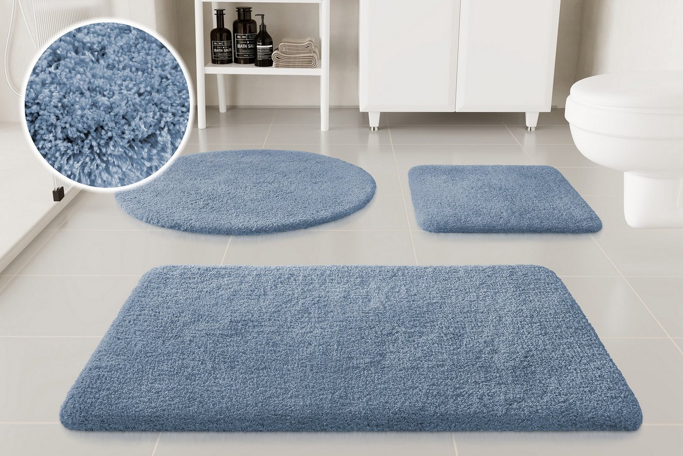 OTTO home Badematte Kaarin, Höhe 30 mm, rutschhemmend beschichtet, schnell trocknend, Polyester, rechteckig, Badteppich, getuftet, flauschig, hochflor, große Farbauswahl OTTO home Badematte Kaarin, Höhe 30 mm, rutschhemmend beschichtet, schnell trocknend, Polyester, rechteckig, Badteppich, getuftet, flauschig, hochflor, große Farbauswahl von OTTO home