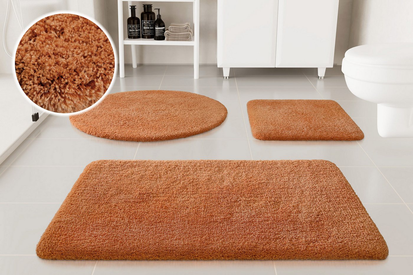OTTO home Badematte Kaarin, Höhe 30 mm, rutschhemmend beschichtet, schnell trocknend, Polyester, rund, Badteppich, getuftet, flauschig, hochflor, große Farbauswahl OTTO home Badematte Kaarin, Höhe 30 mm, rutschhemmend beschichtet, schnell trocknend, Polyester, rund, Badteppich, getuftet, flauschig, hochflor, große Farbauswahl von OTTO home