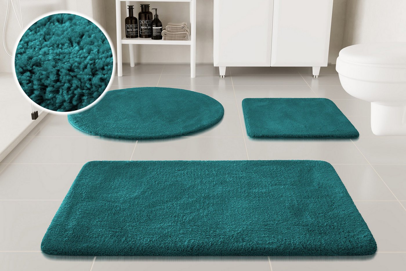 OTTO home Badematte Neele, Höhe 20 mm, rutschhemmend beschichtet, schnell trocknend, Polyester, rechteckig, Badteppich, getuftet, modern, Uni, antirutsch, flauschig, hochflor OTTO home Badematte Neele, Höhe 20 mm, rutschhemmend beschichtet, schnell trocknend, Polyester, rechteckig, Badteppich, getuftet, modern, Uni, antirutsch, flauschig, hochflor von OTTO home