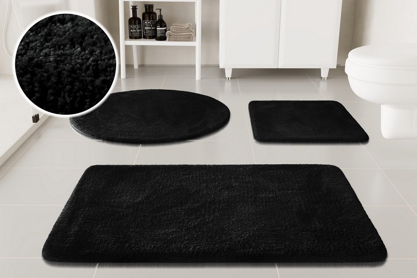 OTTO home Badematte Neele, Höhe 20 mm, rutschhemmend beschichtet, schnell trocknend, Polyester, rechteckig, Badteppich, getuftet, modern, Uni, antirutsch, flauschig, hochflor OTTO home Badematte Neele, Höhe 20 mm, rutschhemmend beschichtet, schnell trocknend, Polyester, rechteckig, Badteppich, getuftet, modern, Uni, antirutsch, flauschig, hochflor von OTTO home