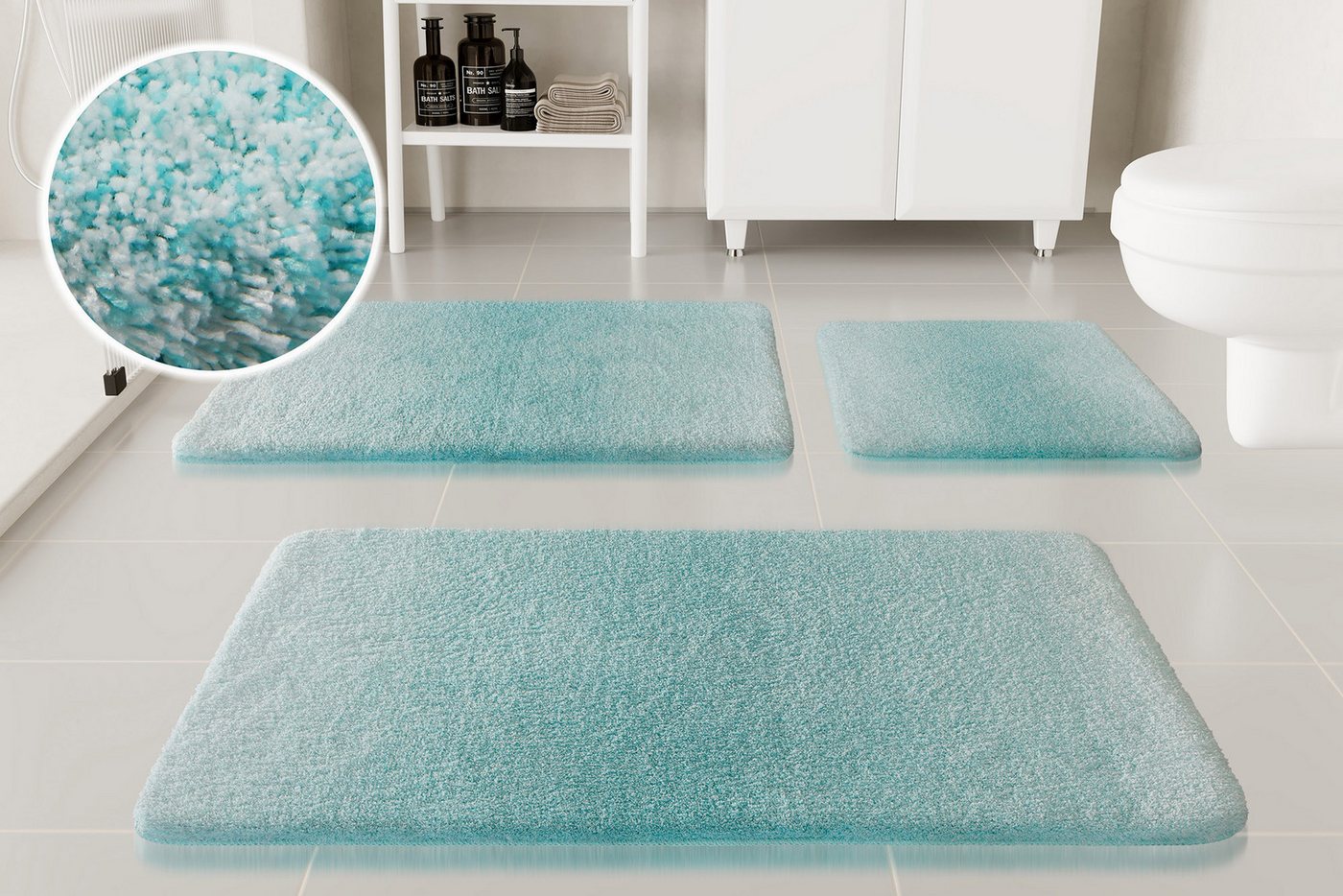 OTTO home Badematte Utta, Höhe 25 mm, rutschhemmend beschichtet, schnell trocknend, Polyester, rechteckig, Badteppich, getuftet, mit modernem Farbverlauf, flauschig, hochflor OTTO home Badematte Utta, Höhe 25 mm, rutschhemmend beschichtet, schnell trocknend, Polyester, rechteckig, Badteppich, getuftet, mit modernem Farbverlauf, flauschig, hochflor von OTTO home