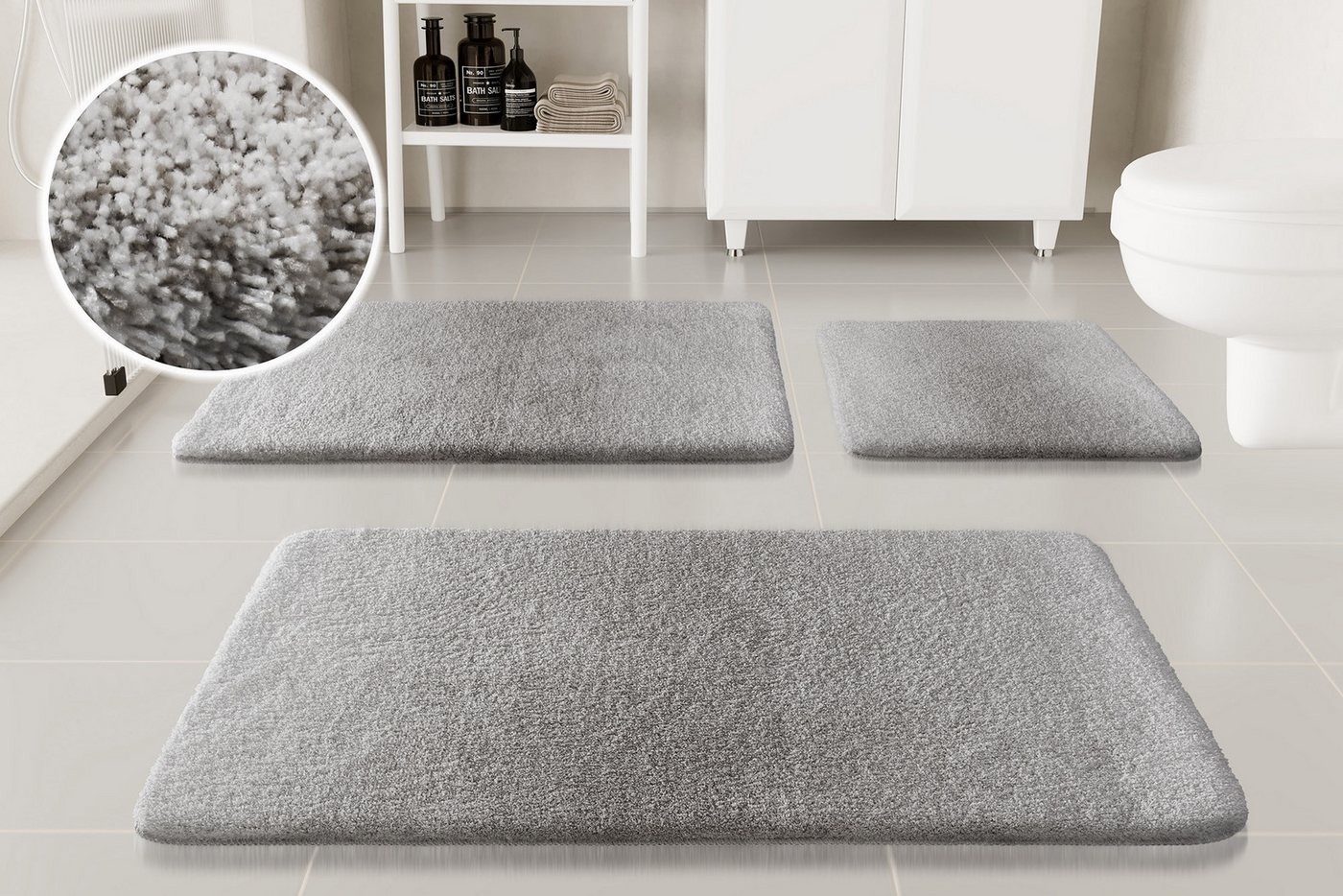 OTTO home Badematte Utta, Höhe 25 mm, rutschhemmend beschichtet, schnell trocknend, Polyester, rechteckig, Badteppich, getuftet, mit modernem Farbverlauf, flauschig, hochflor OTTO home Badematte Utta, Höhe 25 mm, rutschhemmend beschichtet, schnell trocknend, Polyester, rechteckig, Badteppich, getuftet, mit modernem Farbverlauf, flauschig, hochflor von OTTO home