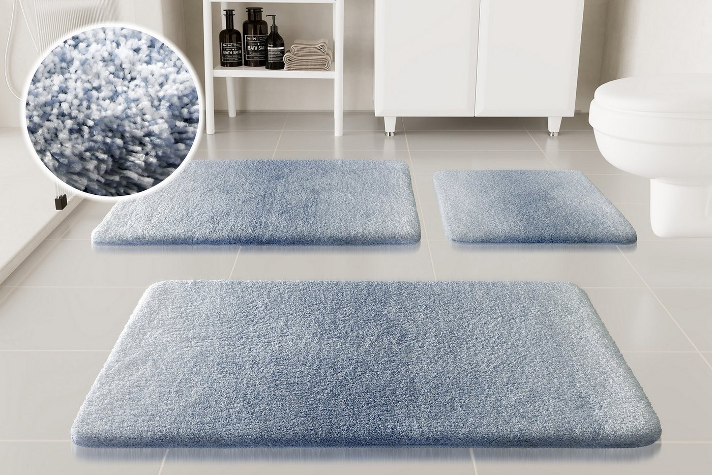 OTTO home Badematte Utta, Höhe 25 mm, rutschhemmend beschichtet, schnell trocknend, Polyester, rechteckig, Badteppich, getuftet, mit modernem Farbverlauf, flauschig, hochflor OTTO home Badematte Utta, Höhe 25 mm, rutschhemmend beschichtet, schnell trocknend, Polyester, rechteckig, Badteppich, getuftet, mit modernem Farbverlauf, flauschig, hochflor von OTTO home