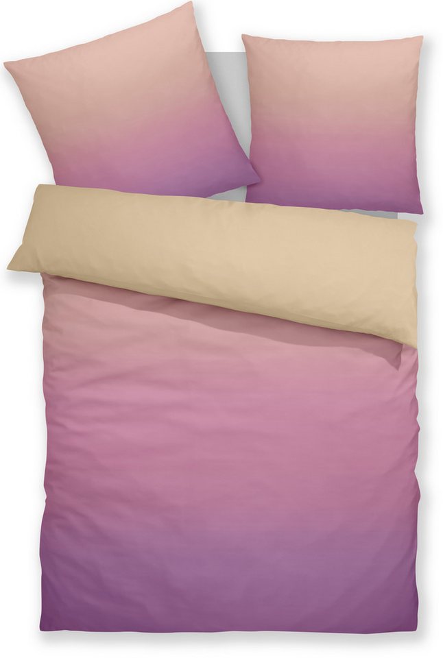 my home Bettwäsche Jareth, Microfaser, 2 teilig, 100 % Polyester, sehr weich, allergikerfreundlich, mit Farbverlauf my home Bettwäsche Jareth, Microfaser, 2 teilig, 100 % Polyester, sehr weich, allergikerfreundlich, mit Farbverlauf von my home