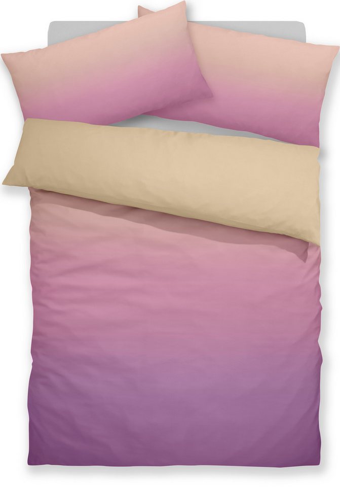 my home Bettwäsche Jareth, Microfaser, 2 teilig, 100 % Polyester, sehr weich, allergikerfreundlich, mit Farbverlauf my home Bettwäsche Jareth, Microfaser, 2 teilig, 100 % Polyester, sehr weich, allergikerfreundlich, mit Farbverlauf von my home