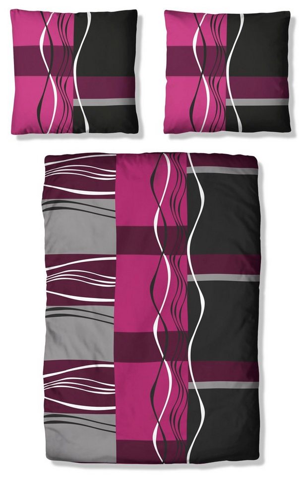 my home Bettwäsche Kelian, Polycotton recycelt, 2 teilig, in verschiedenen Qualitäten, gemusterte Bettwäsche my home Bettwäsche Kelian, Polycotton recycelt, 2 teilig, in verschiedenen Qualitäten, gemusterte Bettwäsche von my home