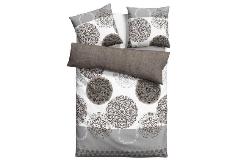 my home Bettwäsche Tesso in Gr. 135x200, 155x220 oder 200x200 cm, Polycotton recycelt, 2 teilig, Bettwäsche mit Ornamenten und in verschiedenen Qualitäten von my home