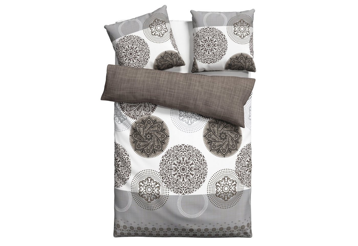 my home Bettwäsche Tesso in Gr. 135x200, 155x220 oder 200x200 cm, Polycotton recycelt, 2 teilig, Bettwäsche mit Ornamenten und in verschiedenen Qualitäten my home Bettwäsche Tesso in Gr. 135x200, 155x220 oder 200x200 cm, Polycotton recycelt, 2 teilig, Bettwäsche mit Ornamenten und in verschiedenen Qualitäten von my home