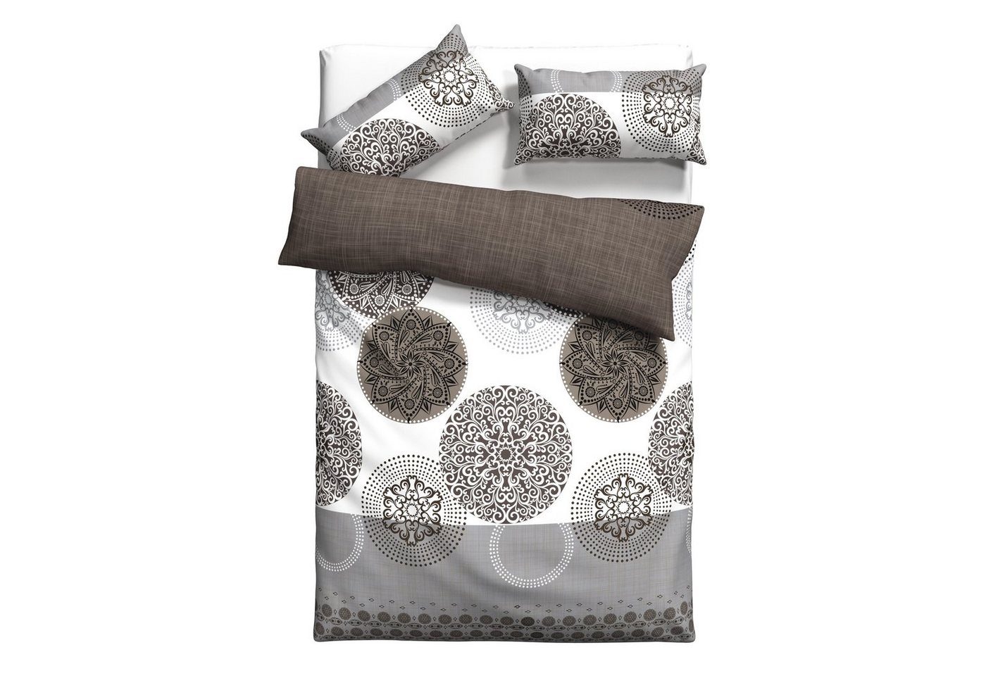 my home Bettwäsche Tesso in Gr. 135x200, 155x220 oder 200x200 cm, Polycotton recycelt, 2 teilig, Bettwäsche mit Ornamenten und in verschiedenen Qualitäten my home Bettwäsche Tesso in Gr. 135x200, 155x220 oder 200x200 cm, Polycotton recycelt, 2 teilig, Bettwäsche mit Ornamenten und in verschiedenen Qualitäten von my home