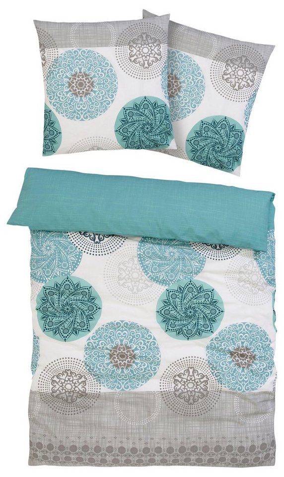 my home Bettwäsche Tesso in Gr. 135x200, 155x220 oder 200x200 cm, Polycotton recycelt, 3 teilig, Bettwäsche mit Ornamenten und in verschiedenen Qualitäten my home Bettwäsche Tesso in Gr. 135x200, 155x220 oder 200x200 cm, Polycotton recycelt, 3 teilig, Bettwäsche mit Ornamenten und in verschiedenen Qualitäten von my home