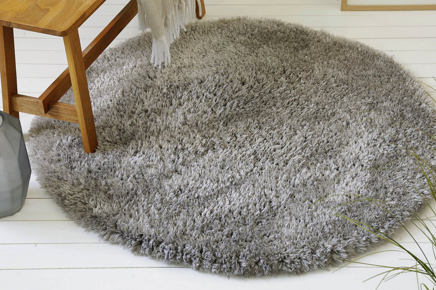 OTTO home Hochflor-Teppich Josetta, rund, Höhe: 50 mm, Langflor, Shaggy, dichter weicher Hochflor, uni farben, Wohnzimmer OTTO home Hochflor-Teppich Josetta, rund, Höhe: 50 mm, Langflor, Shaggy, dichter weicher Hochflor, uni farben, Wohnzimmer von OTTO home