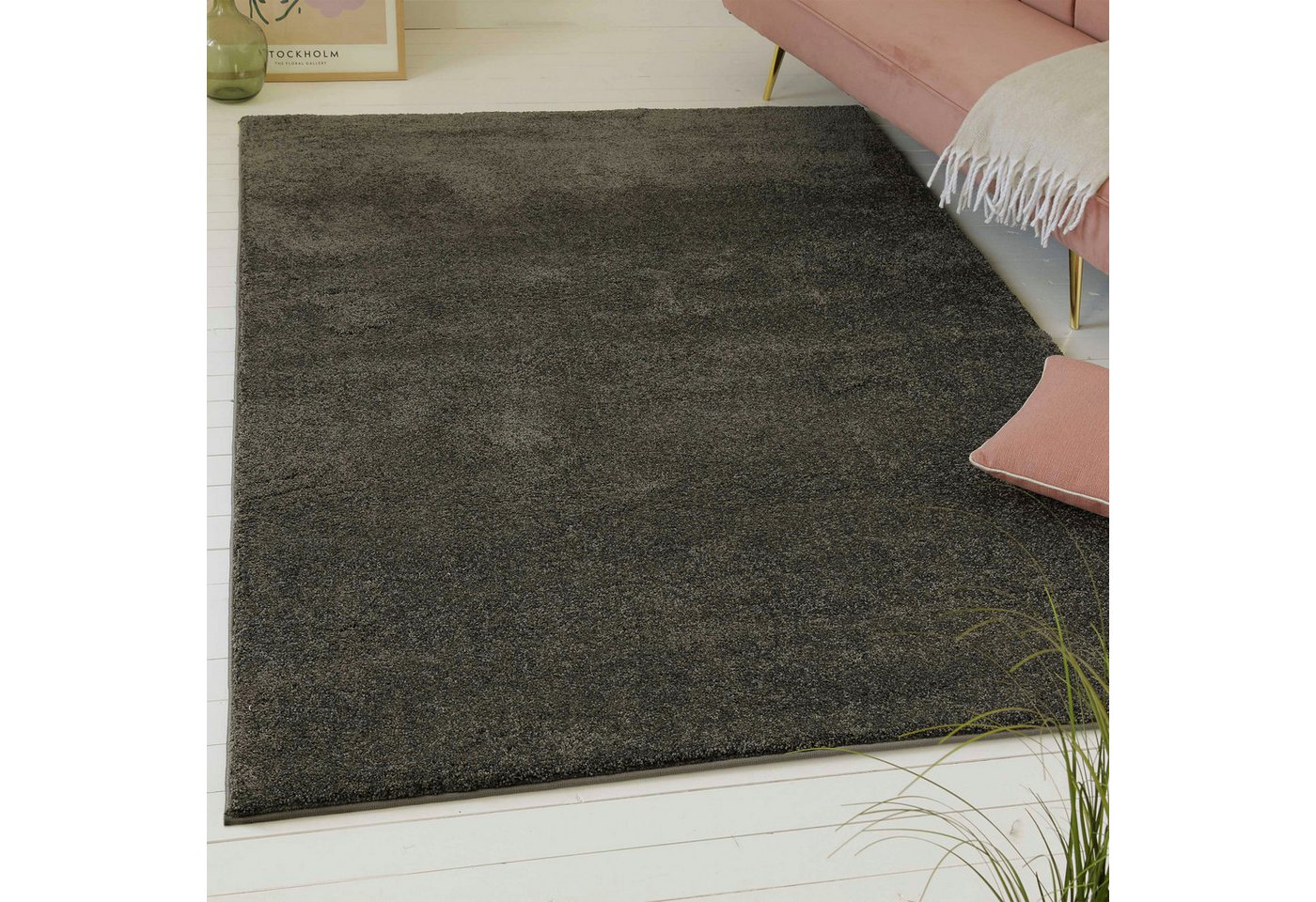 OTTO home Hochflor-Teppich Yvaine, auch als Läufer erhältlich, rechteckig, Höhe: 25 mm, Langflor, Shaggy, dichter weicher Hochflor, meliert, Wohnzimmer OTTO home Hochflor-Teppich Yvaine, auch als Läufer erhältlich, rechteckig, Höhe: 25 mm, Langflor, Shaggy, dichter weicher Hochflor, meliert, Wohnzimmer von OTTO home