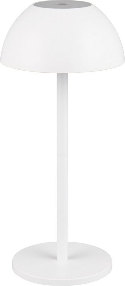 my home LED Außen-Tischleuchte Abbey Tischleuchte (Stück), Dimmfunktion, USB-Ladefunktion, LED fest integriert, Warmweiß, Outdoor Akku Tischlampe Pilzdesign, USB-C, 4-fach Touch Dimmer, IP54 von my home