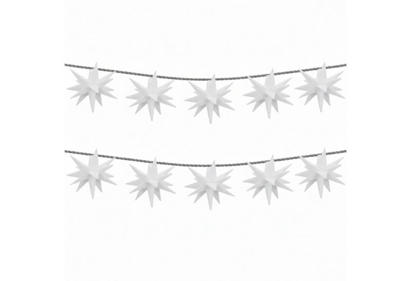 my home LED-Lichterkette Elvya, 10-flammig, 3D 10er Sternenlichterkette von my home
