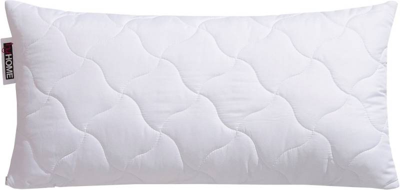 my home Microfaserkissen Fantasy Kopfkissen 40x80 oder 80x80 cm, Made in Germany, Füllung: 100% ökologisches, klimaregulierendes Polyester, Bezug: Polyester, Microfaser oder Baumwolle (ECO), Bauchschläfer, Rückenschläfer, Seitenschläfer, Bezug Polyester oder recyceltem Polyester oder Baumwolle (ECO) von my home
