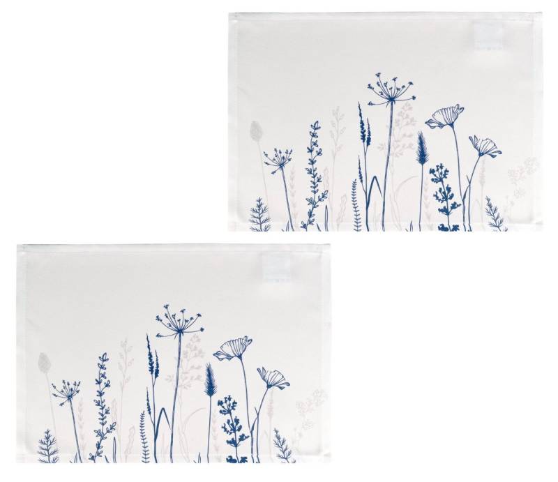 my home Platzset Nérac, (Set, 2-St), 2er Set, basic, bedruckt, pflegeleicht, Esszimmer, Wohnzimmer von my home