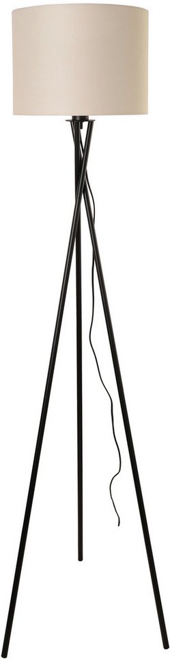 my home Stehlampe Ahrhütte, ohne Leuchtmittel, Stehlampe mit standfestem Dreibein von my home