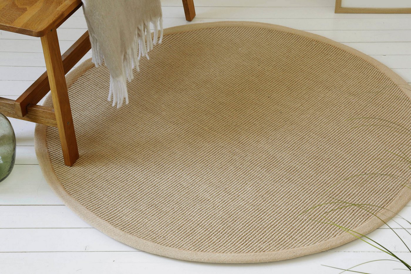 OTTO home Teppich Liora, rund, Höhe: 5 mm, Flachgewebe, Jute in Sisal Optik, Esszimmer, Flur, uni farben OTTO home Teppich Liora, rund, Höhe: 5 mm, Flachgewebe, Jute in Sisal Optik, Esszimmer, Flur, uni farben von OTTO home