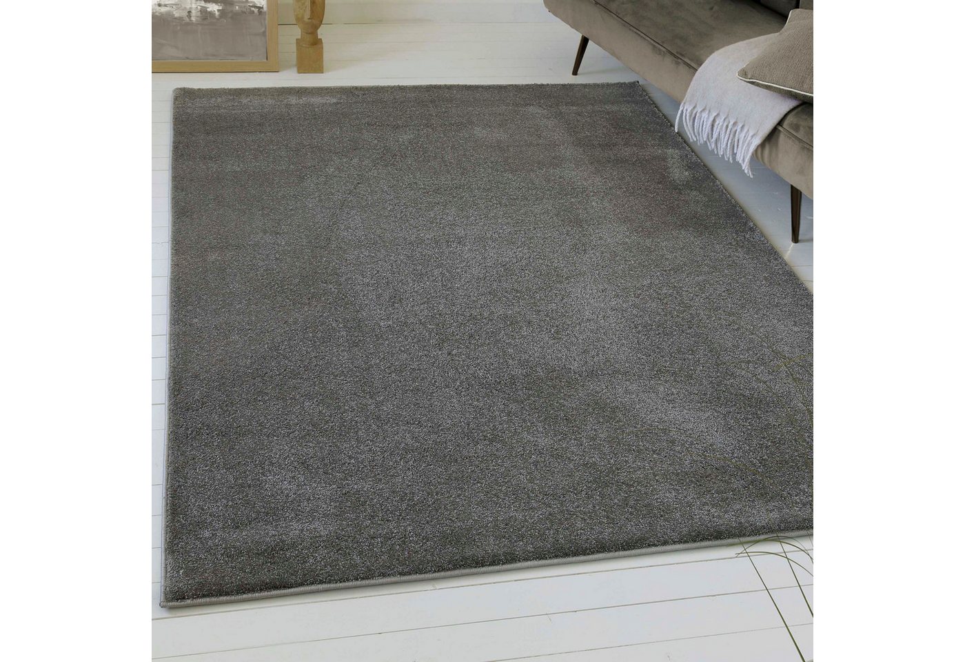 OTTO home Teppich Lisbea, rechteckig, Höhe: 17 mm, moderner dichter weicher Kurzflorteppich, Wohnzimmer, Schlafzimmer OTTO home Teppich Lisbea, rechteckig, Höhe: 17 mm, moderner dichter weicher Kurzflorteppich, Wohnzimmer, Schlafzimmer von OTTO home