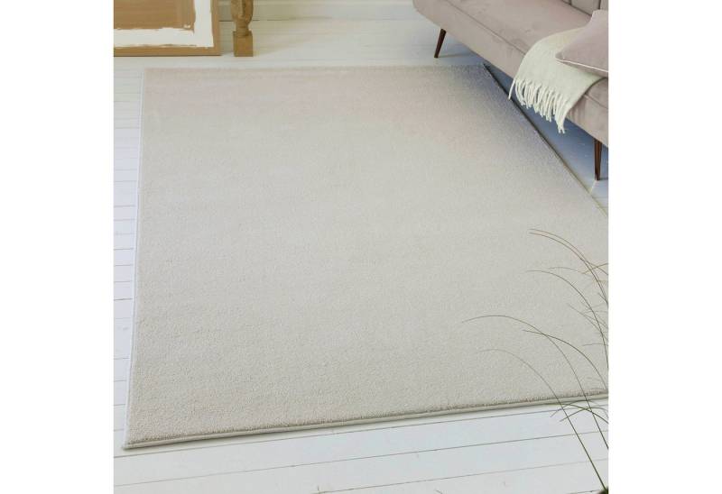 OTTO home Teppich Lisbea, rechteckig, Höhe: 17 mm, moderner dichter weicher Kurzflorteppich, Wohnzimmer, Schlafzimmer von OTTO home