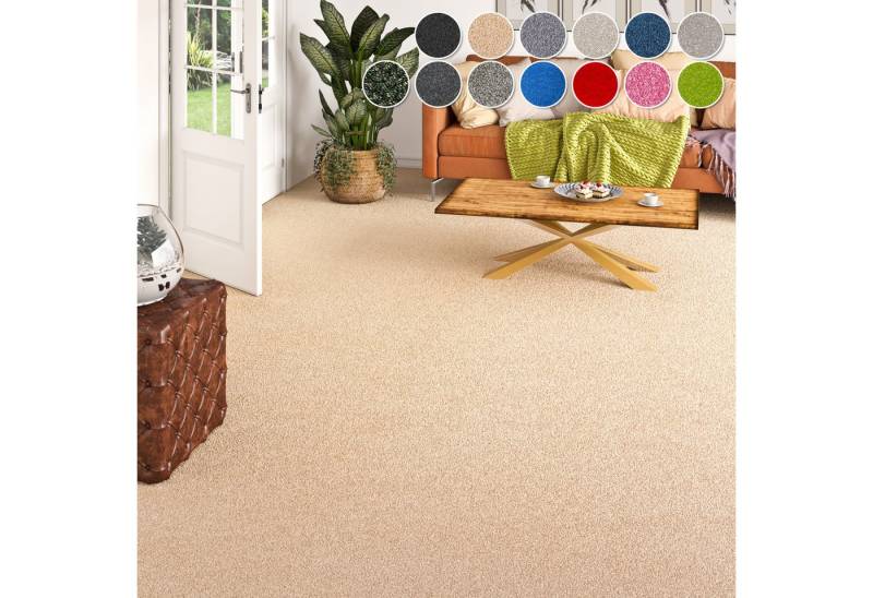 my home Teppichboden Zephyra, Schlinge, Made in Netherlands, rechteckig, Höhe: 8 mm, Uni Farben, Breite 400 cm, strapazierfähig, Wohnzimmer, Schlafzimmer my home Teppichboden Zephyra, Schlinge, Made in Netherlands, rechteckig, Höhe: 8 mm, Uni Farben, Breite 400 cm, strapazierfähig, Wohnzimmer, Schlafzimmer von my home