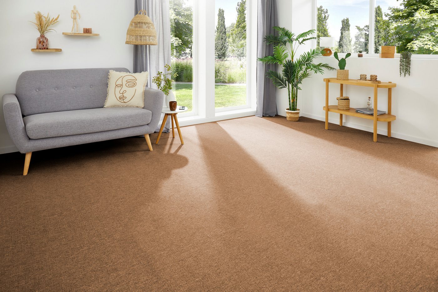 my home Teppichboden Benno, Schlinge, Made in Netherlands, rechteckig, Höhe: 4,5 mm, Breite 200, 400 und 500 cm, robust, pflegeleicht, langlebig von my home