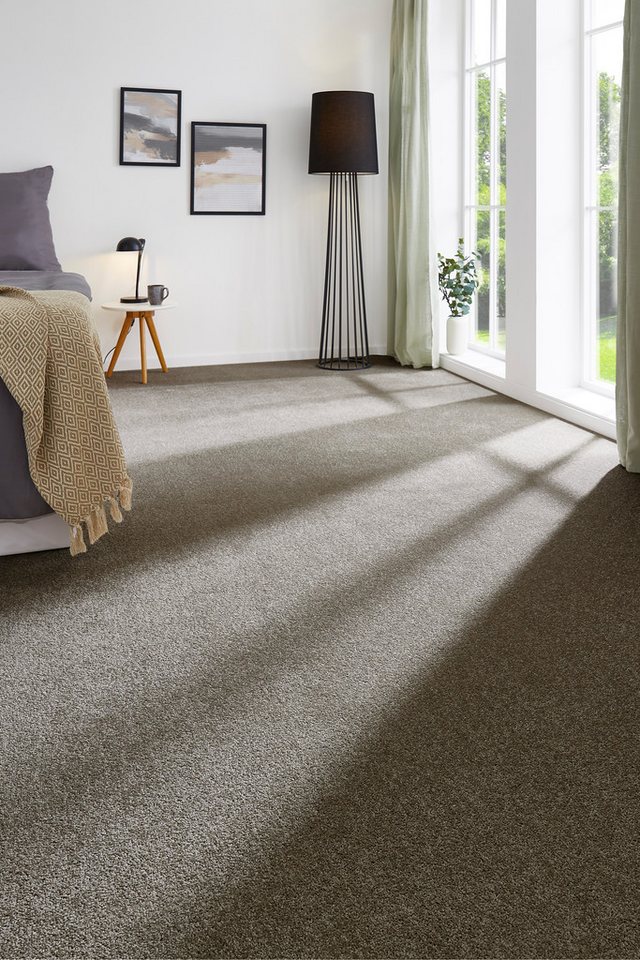 my home Teppichboden Isabella, Velours, Made in Netherlands, rechteckig, Höhe: 8,5 mm, Breite 400 cm, Uni Farben, weich, pflegeleicht, strapazierfähig von my home