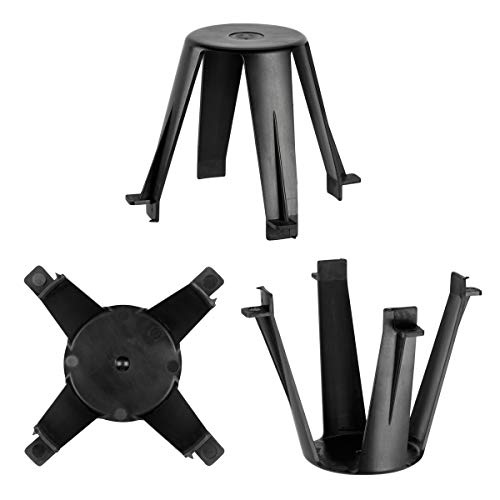 My Plast Abstandshalter für Einbaustrahler - Flammhemmende Hitzeschutz Kunststoff Halterung, schützende Decken-Abstandhalter für tiefe Halogen- oder LED-Lampen, Ø Aussparung 62-90 mm [20 Stück] von My Plast