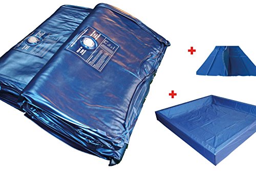 my-waterbed Wasserbettmatratzen Wasserbett Matratze Wasserkern für Dual System (200 x 220 cm, 0% Beruhigung = (20-30 Sek. Bewegung)) von my-waterbed