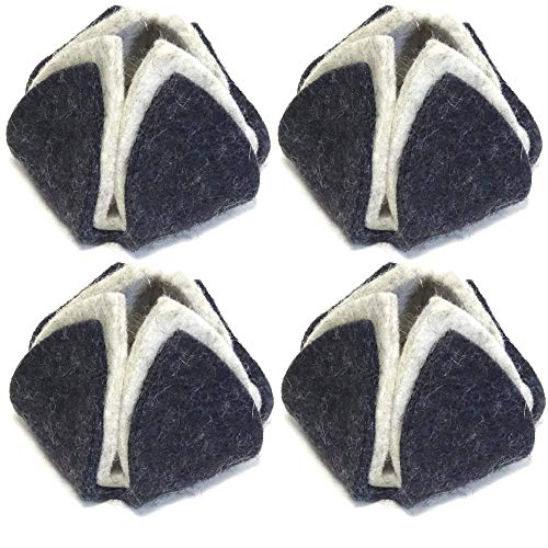 my.d - DerMöbelschuhfürFlüstermöbel - Filzgleiter Möbelgleiter Stuhlbeinschoner Möbelschuh Serie Homeline 4 Stück (anthrazit/Graumeliert) von my.d