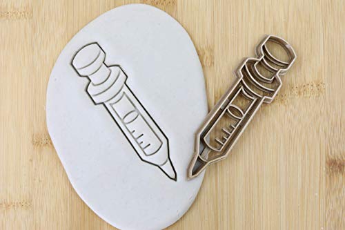 Medizin Arzt Spritze cookie cutter Keksstempel/Ausstechform keksausstecher PLA ca.8cm von my3dbase