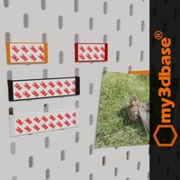 Adhesive Plate For Ikea Skadis Pegboard Compatible Accessories von my3dbase